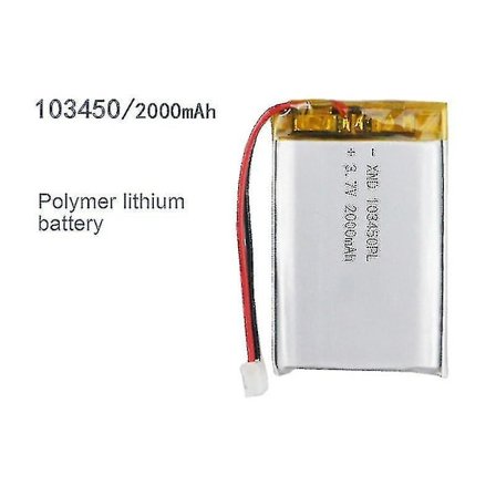 103450 3.7v 2000mah Lipo Poler Litium Oppladbart Batteri