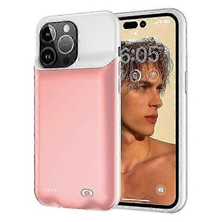 7000mAh Batterifodral Kompatibelt För iPhone 15 Pro, Laddningsbart Power Bank-telefonfodral