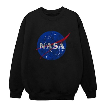 NASA Boys Classic Insignia Logo Distressed Sweatshirt 7-8 år