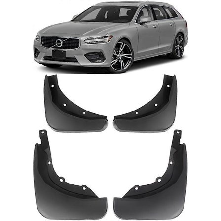 Äkta Komplett Set Stänkskydd Mud Flaps Skärm För 2017-2024 Volvo V90 Kombi