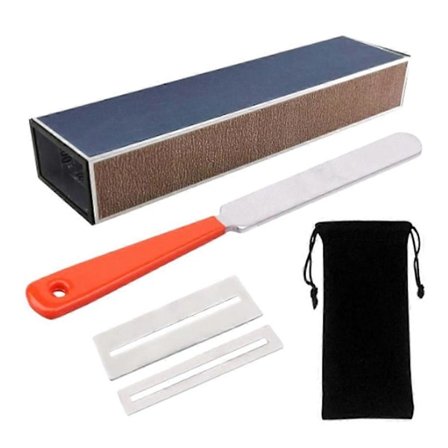 Guitar Bundpoleringskit Værktøj Guitar Bundpoleringspude Sæt af Rustfrit Stål Filer