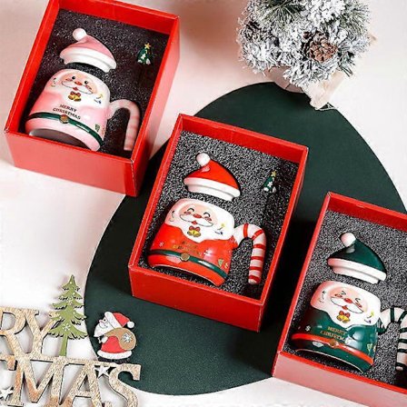 Ceramic Santa Mug for Christmas Gifts and Celebrations