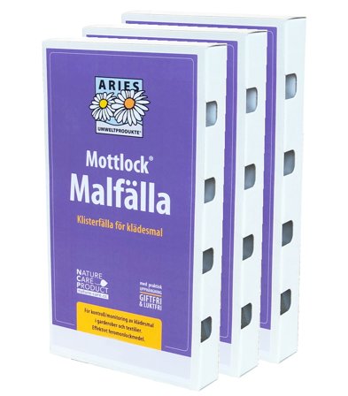 Mottlock møllfelle 3-pk.