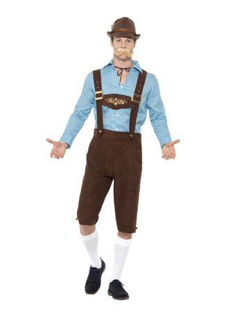 Mr Beer Fest Maskeraddräkt Oktoberfest XL