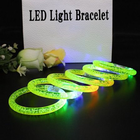 10stk LED Armbånd Glow Bangle GUL