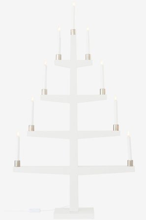 Jotex - TALL el-lysestake Hvit - Kjøp Adventsstaker hos Jotex