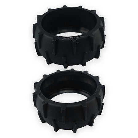 2 stk. Sklisikre gummihjul for Dreame robotgressklipper A1 - Reservedeler [DB]