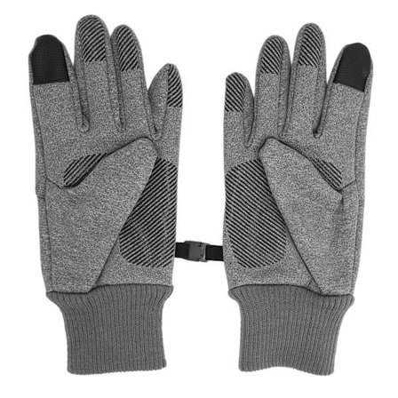 Vandtæt vindtæt varm handske skridsikker finger touch screen udendørs cykelhandske lysegrå XL