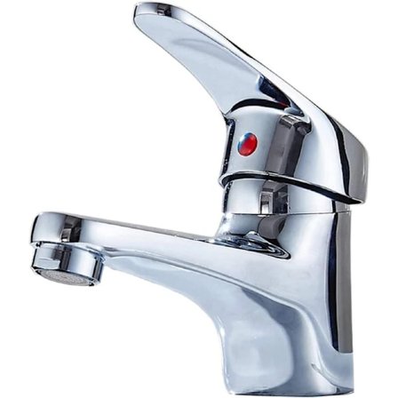 /NN/Vaskarmatur Badeværelse Armatur Varmt og Koldt Armatur Forkromet Massiv Messing Vask Badeværelse Toilet Håndvask Armatur til Badeværelse Køkken