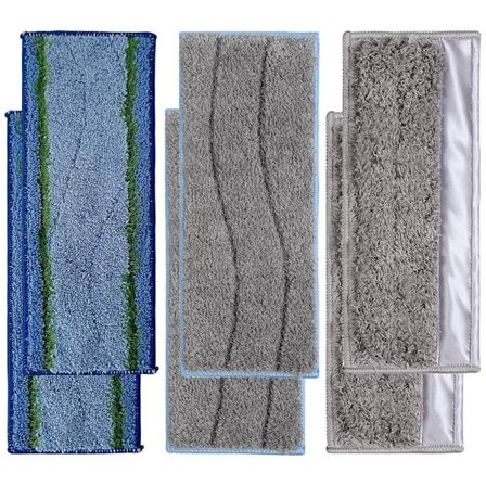 6 kpl Irrotettavia Moppityynyjä iRobot Braava Jet M6 -sarjan Roboteille, Päivitetyt Uudelleenkäytettävät M6 Moppityynyjen Vaihtotarvikkeet