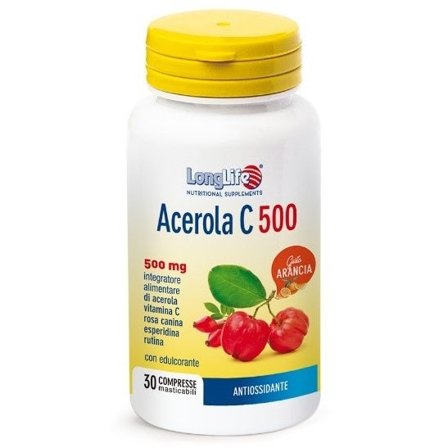 Longlife Acerola C500 Arancia 30 Compresse