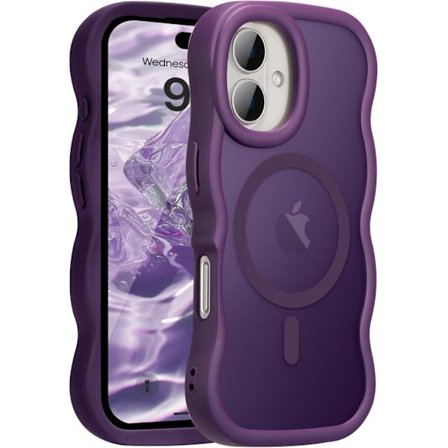 Nyt magnetisk beskyttelsesetui understøtter trådløs opladning, har Wave flydende silikonemateriale, ridsefast beskyttelse og fås i lilla.