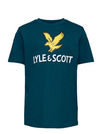 Ss Lyle Eagle Logo T-Shirt T-shirts Short-sleeved Vihreä Lyle & Scott Junior