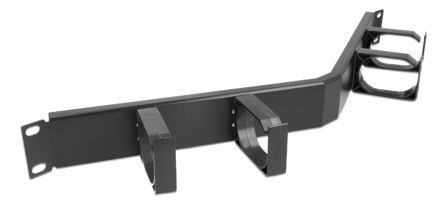 Delock rackkabelstyringspanel - 1U