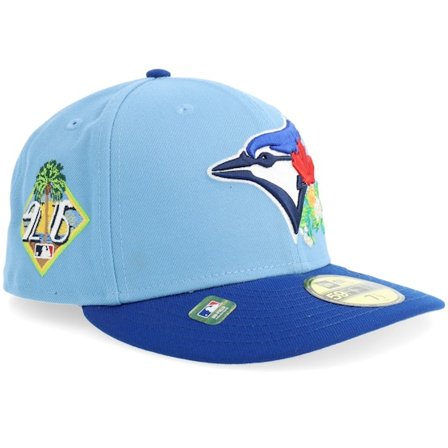New Era - MLB Blauw fitted Cap - Toronto Blue Jays Dunedin MLB St 59FIFTY Sky/Royal Curved Fitted @ Hatstore