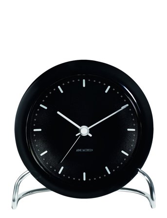 Arne Jacobsen Clocks City Hall Bordur Ø11 Cm - Black - Ø11CM