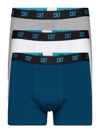 Cr7 Basic, Trunk, 3-Pack Boxerkalsonger Multi/mönstrad CR7