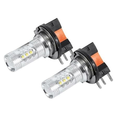 2 x 80W H15 LED-lampa vit bilstrålkastarlampa