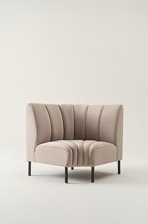 Jotex - Kökssoffa Hörnmodul Polyester - Sammet - Stål Beige SANTOS - Köp Modulsoffor hos Jotex
