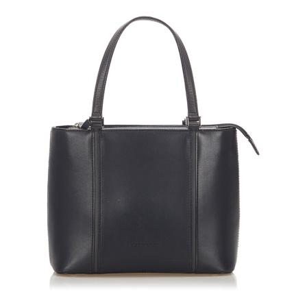 Burberry Vintage, Pre -owned Leather Handbag Zwart, Dames, Maat:ONE Size