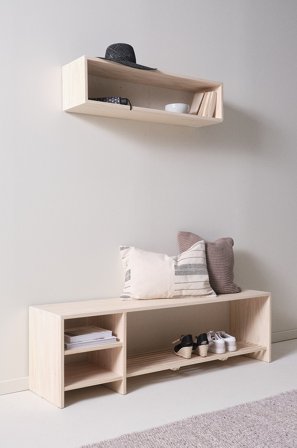 Jotex - Benk/skohylle Hvitlasert - REYKJAVIK - Kjøp Skohylle hos Jotex