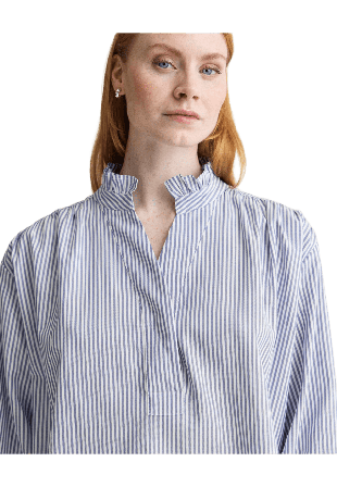 Newhouse Margaux Oxford Blouse Blusar Dam Blå 38