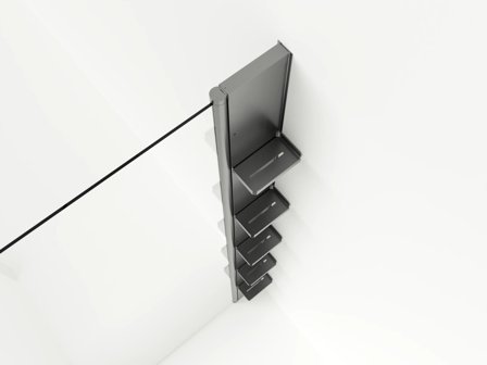 Svedbergs Skoga 6600 Duschförvaring Blank Aluminium, Badrum