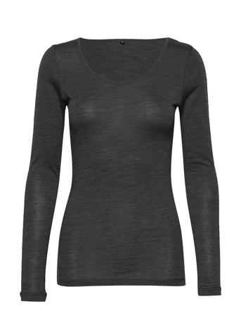 Jbs Of Dk T-Shirt Ls Wool Topp Grå JBS Of Denmark