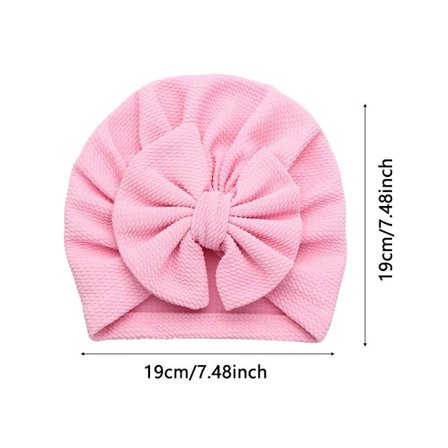 5-pakning Nyfødt Babylue Sløyfe Lue Turban Hårbånd Ballknute Elastisk Tilfeldig farge