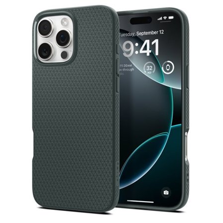 Spigen Liquid Air-etui for iPhone 16 Pro Max - grønn