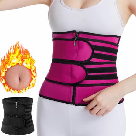 Sportsbelte for kvinner (rosa - L), Shapewear, Neoprenbelte, Svettebånd