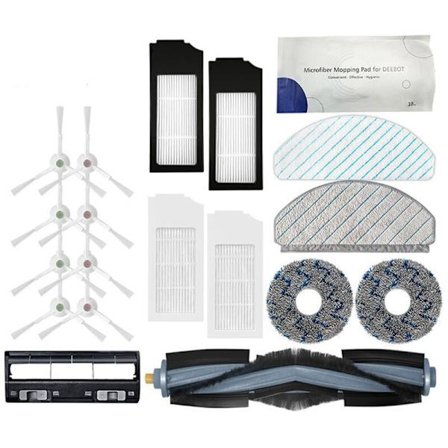 HEPA-filter for Ecovacs Deebot T10 T10 Turbo robotstøvsuger tilbehør sidebørste sett mopp rengjøringsklut deler