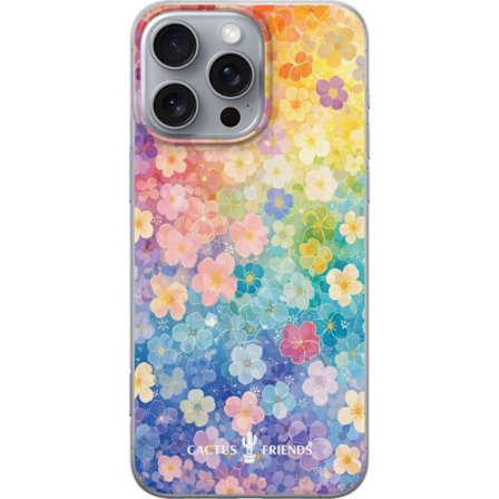 Kompatibelt Mobildeksel til Apple Apple iPhone 16 Pro Max Cactus and Friends – RainbowBloom