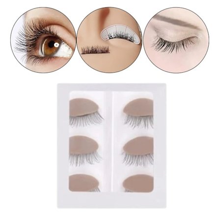 Silikon Øvelseshode Modell Realistisk Øyelokk Trenings Mannekeng Hode for Kosmetologi Trening Øyevippe Mannekeng Yoga