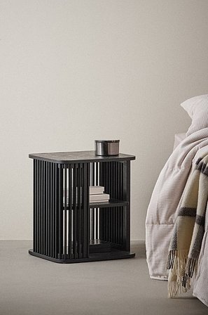 Jotex - Nachtkastje Zwart Zwart - TARIV - Koop Nachtkastjes bij Jotex
