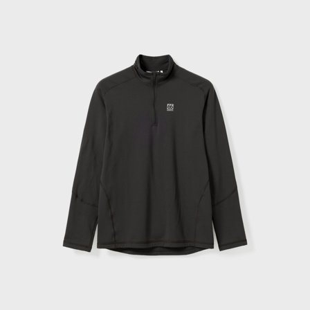 66 North men's Men's Grettir Zip Neck Tops - Licorice - M