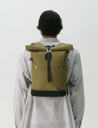 SANDQVIST Icon Rolltop Backpack M - Green - ONE SIZE