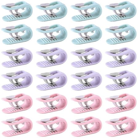 Dynetæppe Clips, 24 stk. Anti-slip Dynetæppe Clips Dyne Grippere Dynetæppe Holder Clips Uden Nåle Sikker Til Dyneholder Lagen Gardin