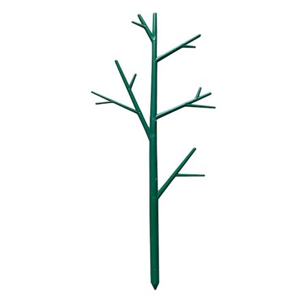 Plantesupport-pind, plantesupport-pind multifunktionel, kvistgitter, espalier til potteplanter til indendørs planter vinstokke(38,5 cmx13,5 cm, grøn)