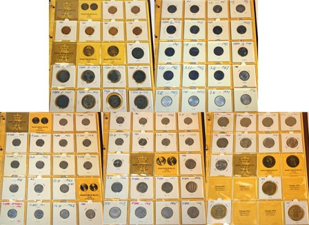 Danmark 1947-1972 - Møntsamling i 1 album