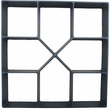 Plast fortovsform 40 x 40 cm til have terrasse indkørsel terrasse have fortove cement beton belægning sti genanvendelig belægningsform DIY 