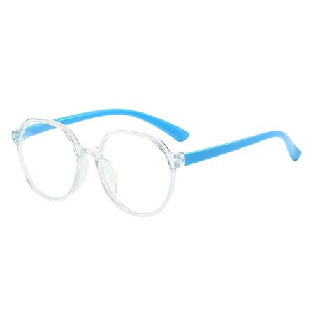 Barn Anti-Blue Light Glasögon Runda Glasögon SKY BLUE