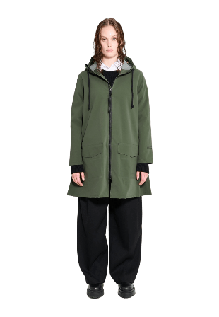 Stutterheim Mosebacke Patch Regnjackor Dam Grön XS