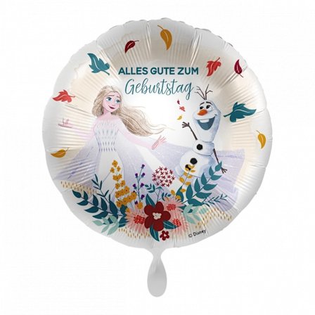 Foliballong med Elsa och Olaf från Disney Frost – Grattis på födelsedagen, 43 cm