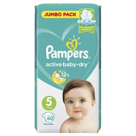 Pampers Aktiv Babytorr Pampers 5/ 11-16 kg/ 60 stycken