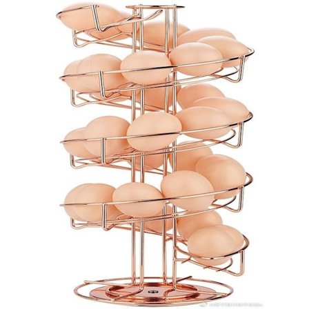 Eggedispenser - Uspesifisert - Spiral - 360 grader - Metall - Beige