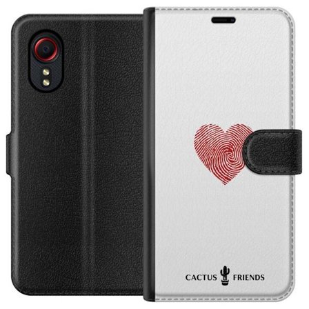 Kompatibelt Plånboksfodral till Samsung Samsung Galaxy Xcover 5 Cactus and Friends - Fingerprint Love