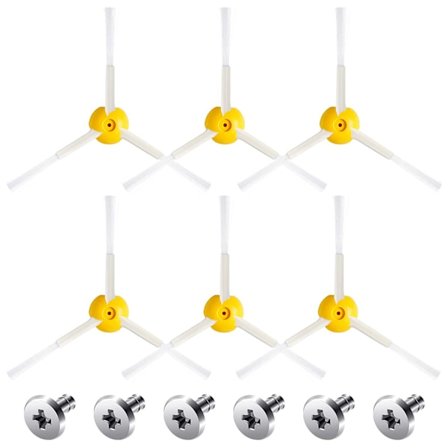 6 Sarjaa 3-vartisia sivuharjan vaihtotarvikesarjoja iRobot Roomba 800 ja 900 -sarjan pölynimurien osille