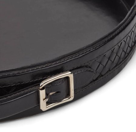 Natures Collection Brett Kalveskinn Sort Ø42