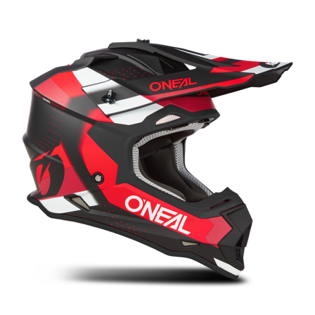 Casque Cross O’Neal 2SRS SPYDE V.23 Noir/Rouge/Blanc L